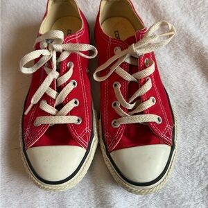 Classic Red Converse All Star Kids Sneakers